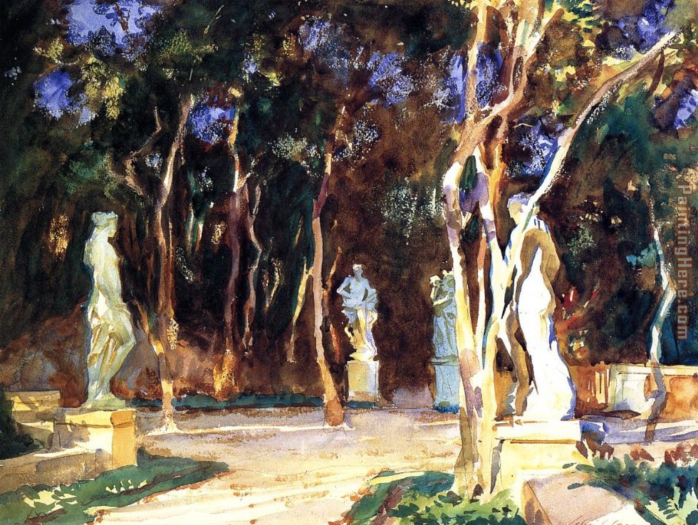 Shady Paths painting - John Singer Sargent Shady Paths art painting